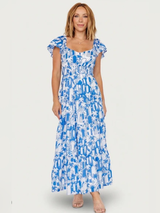 Baltic Born Dresses & Skirts - NWT BALTIC BORN Catira smocked lightweight cut out vacation maxi dress 1X